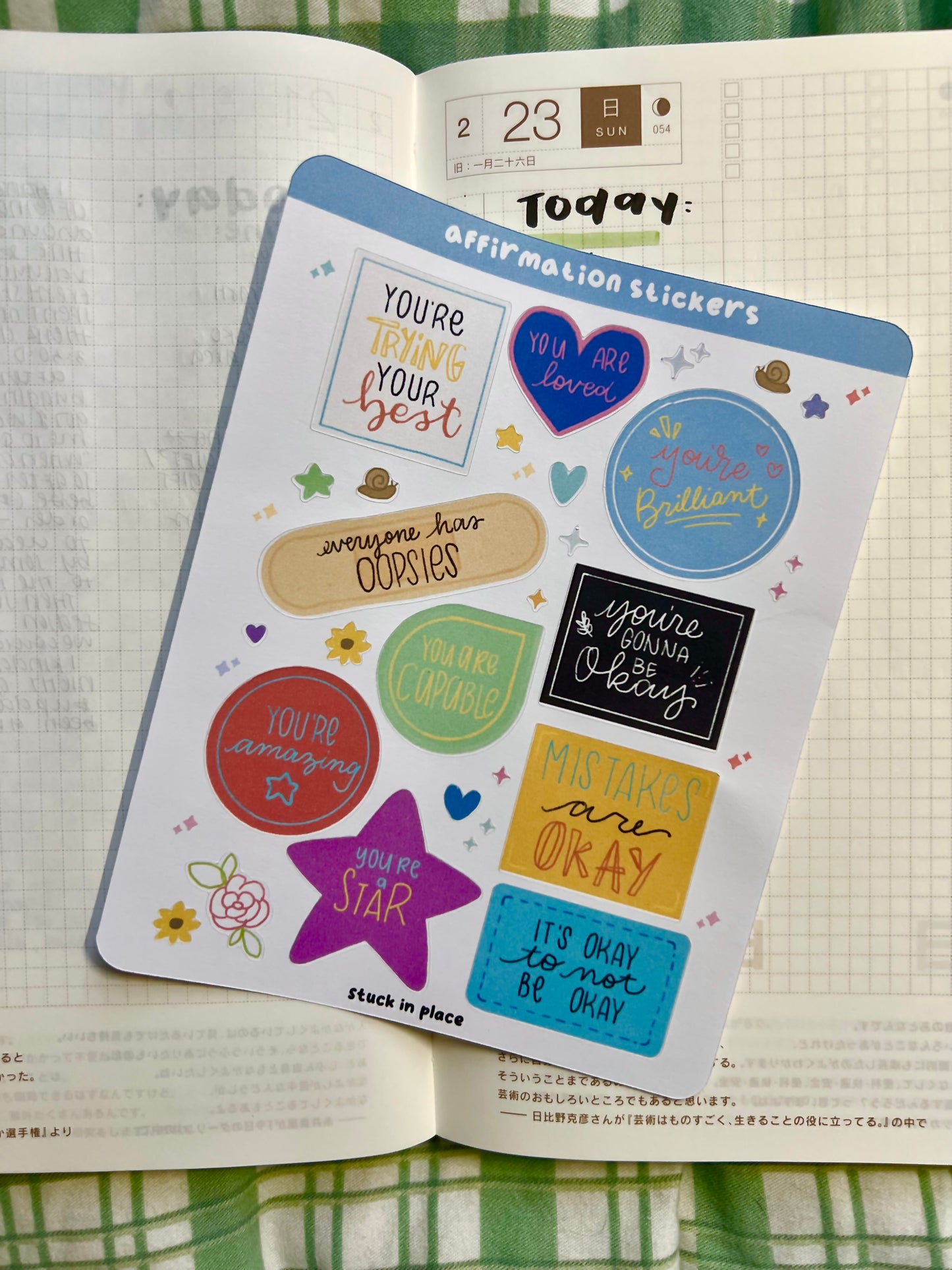 Affirmation Sticker Sheet #1