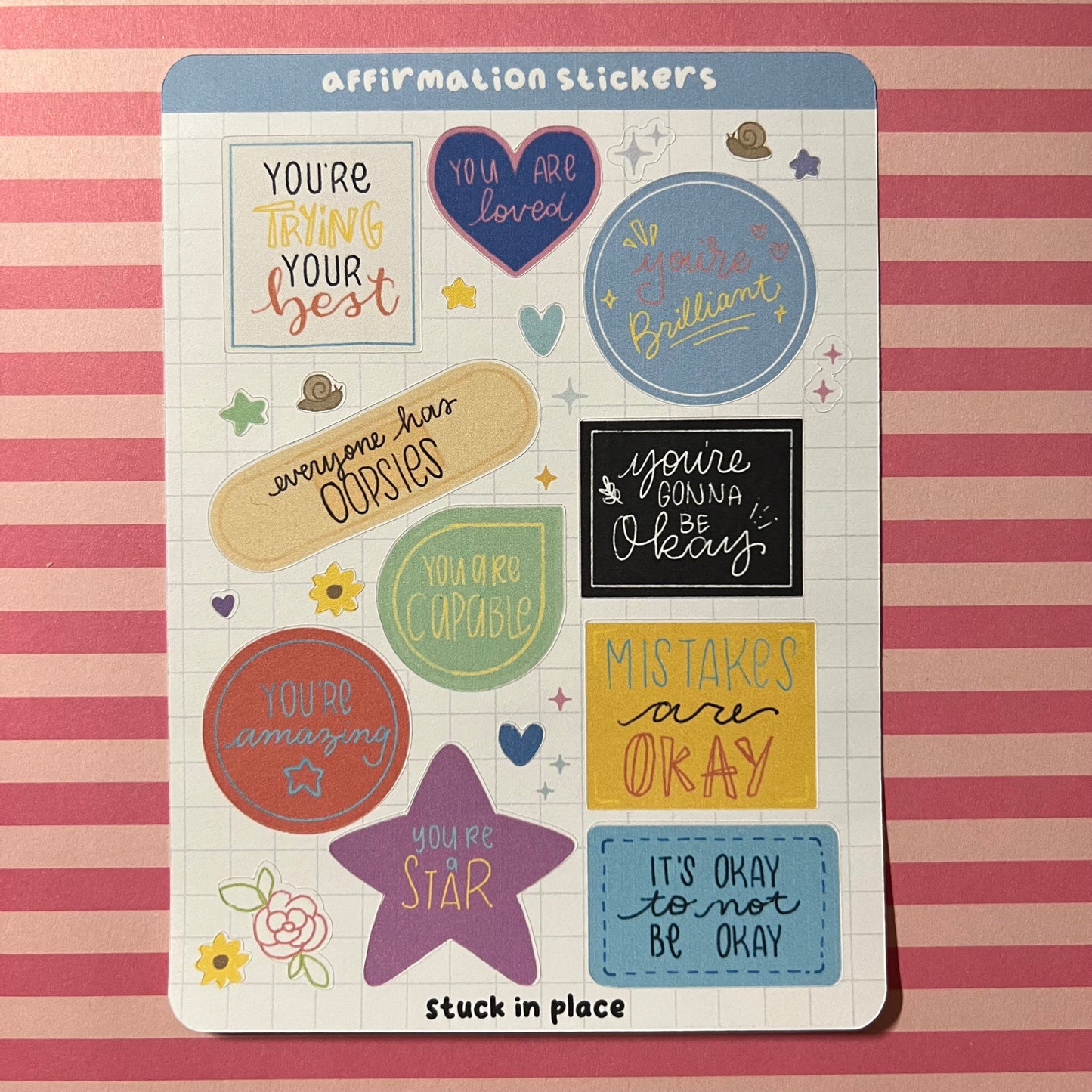 Affirmation Sticker Sheet #1