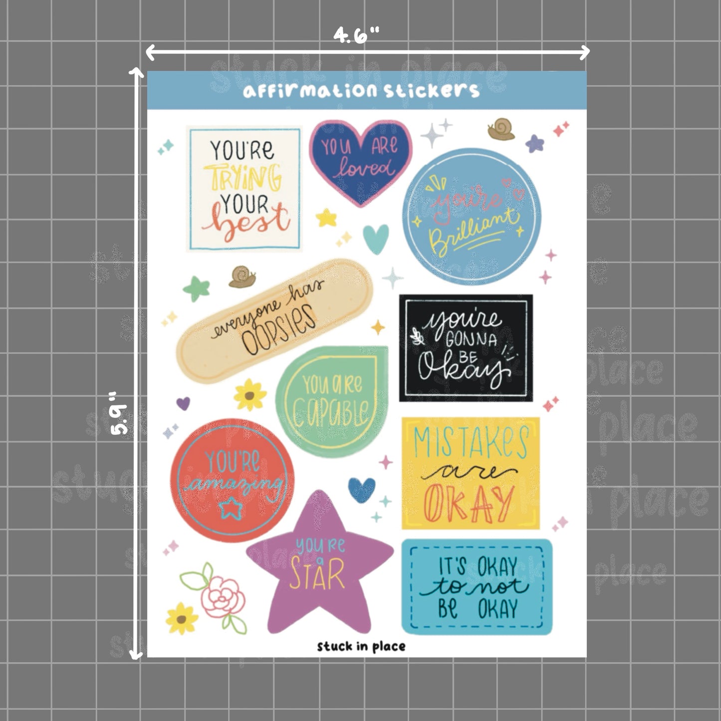 Affirmation Sticker Sheet #1